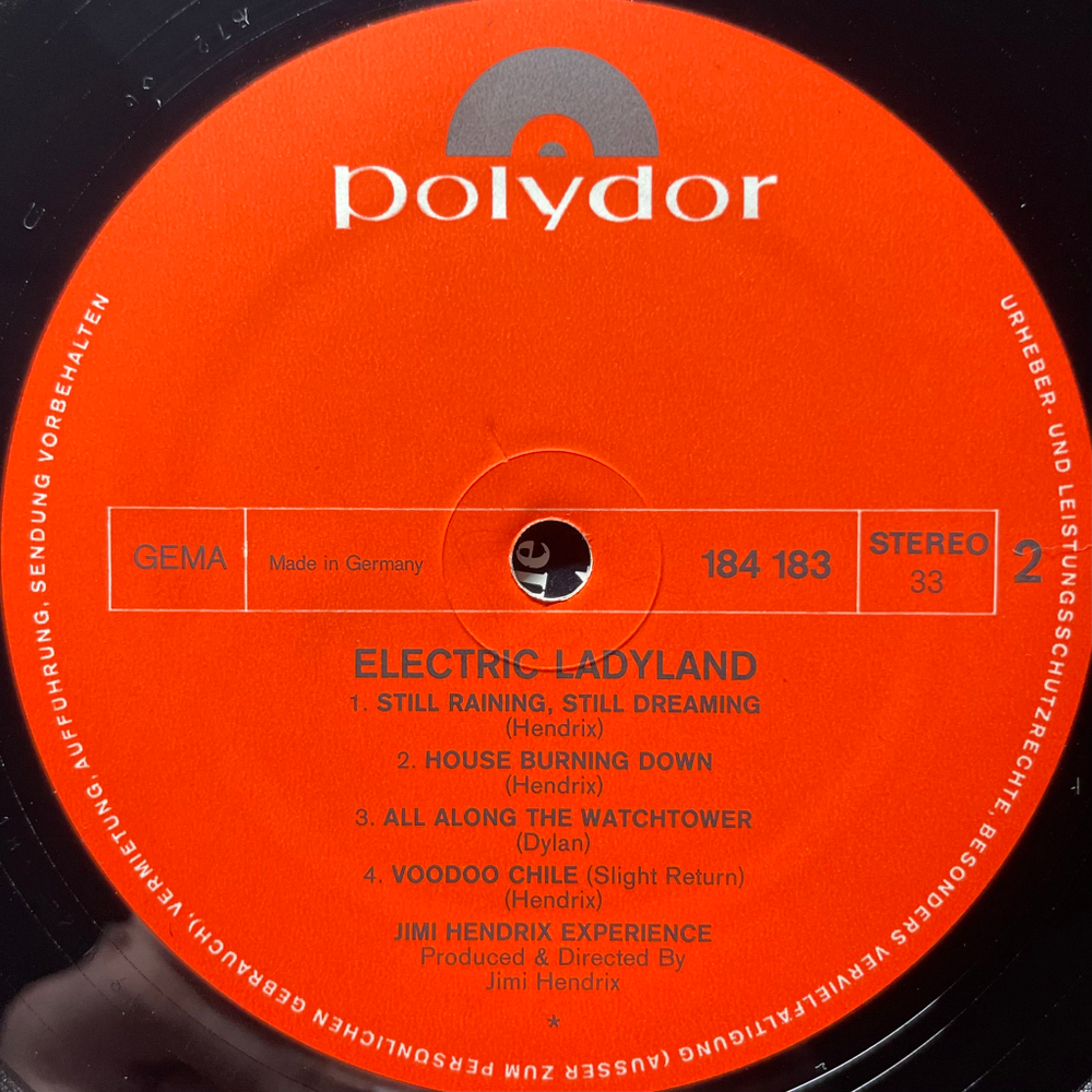 The Jimi Hendrix Experience ‎– Electric Ladyland 2LP (Германия 1972г.)