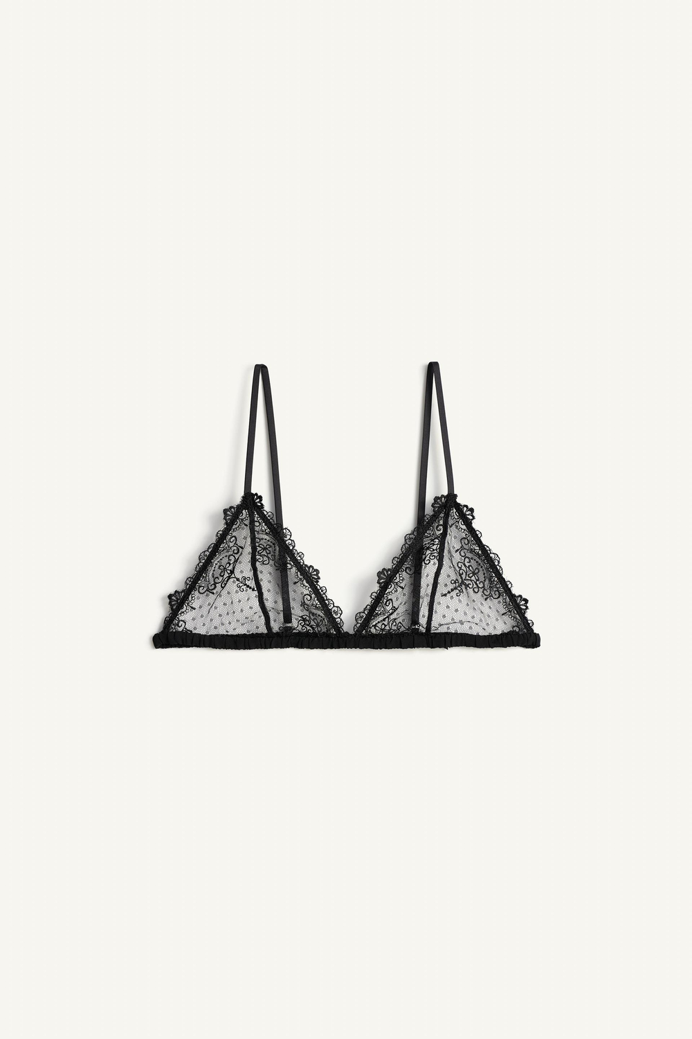 ZARA БЮСТГАЛЬТЕР С КРУЖЕВОМ - LIMITED EDITION, ЧЕРНЫЙ