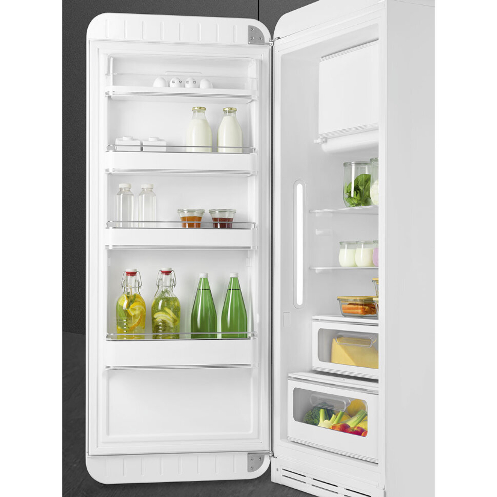 Отдельностоящий однодверный холодильник Smeg FAB28LWH5