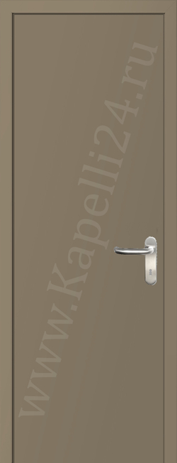 Дверь влагостойкая пластиковая KAPELLI multicolor ДГ RAL 1019 Серо-бежевый + коробка