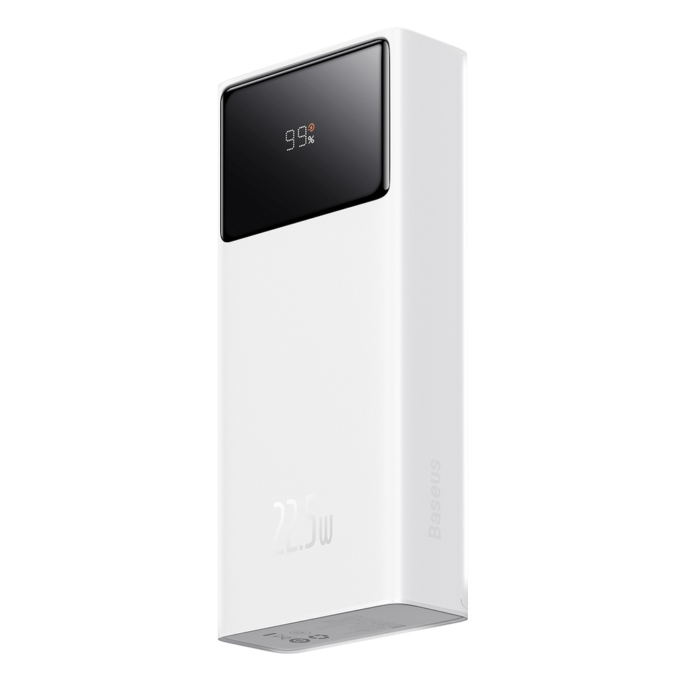 Внешний аккумулятор Baseus Star-Lord Digital Display Fast Charge Power Bank C+2U 20000mAh 22.5W - White
