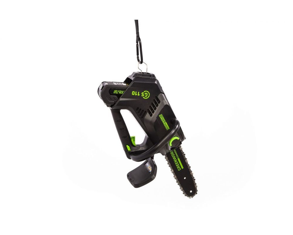 Аккумуляторная цепная пила Greenworks GD40TCSK5,2003807UG, 40v, 25 см, АКБ 5 А·ч и ЗУ