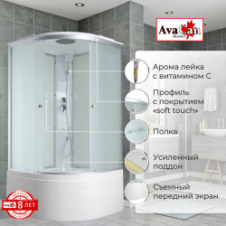 Душевая кабина AvaCan (АваКан) C5090 с высоким поддоном, 90х90х215