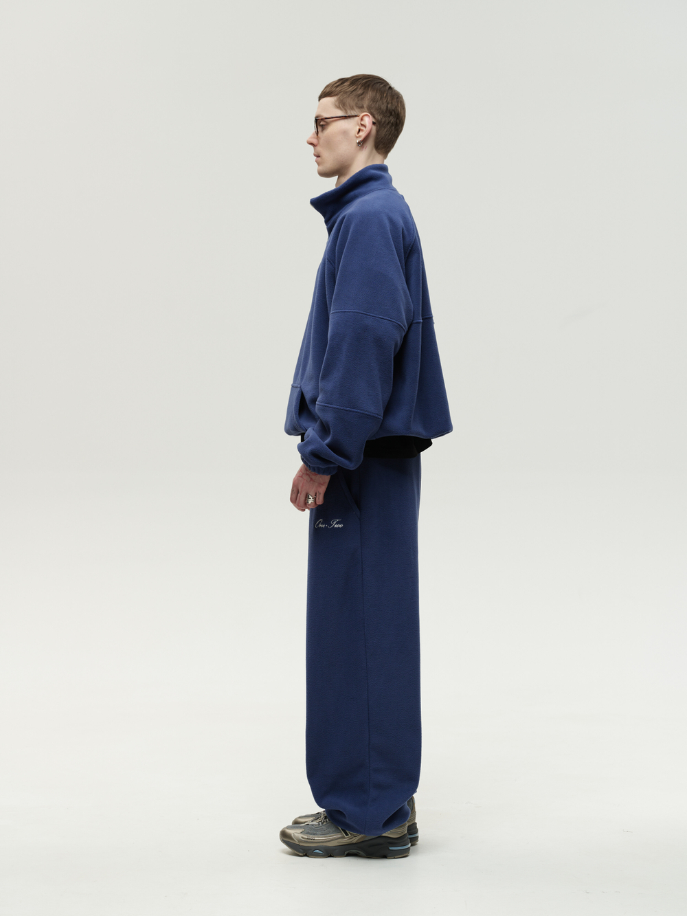 Drawstring Sweatpants Navy Smoke