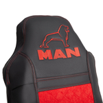 Чехлы MAN TGS  (экокожа, красный)