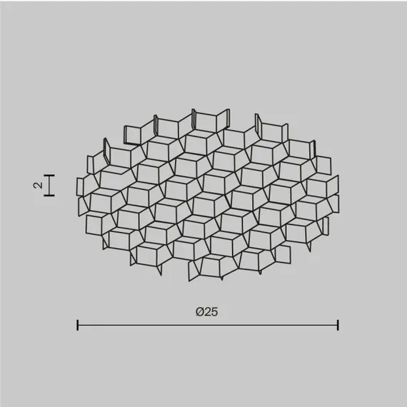 Решетка антибликовая Focus LED mini HoneyComb-D28 Maytoni