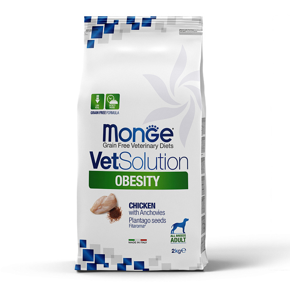 Корм для собак диетический Monge VetSolution Dog Obesity Обесити при избыточном весе 2 кг