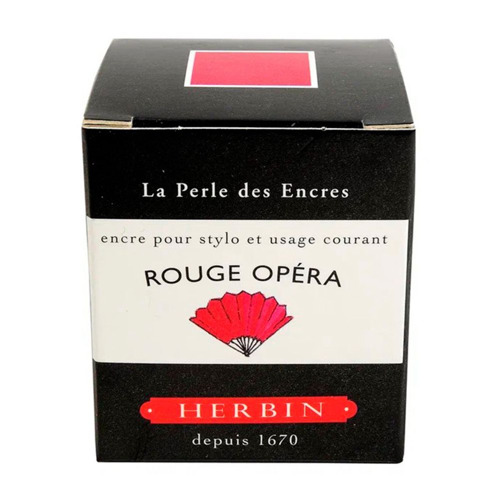 Чернила во флаконе Herbin 30 мл Rouge opera розово-красные (13068T) 2