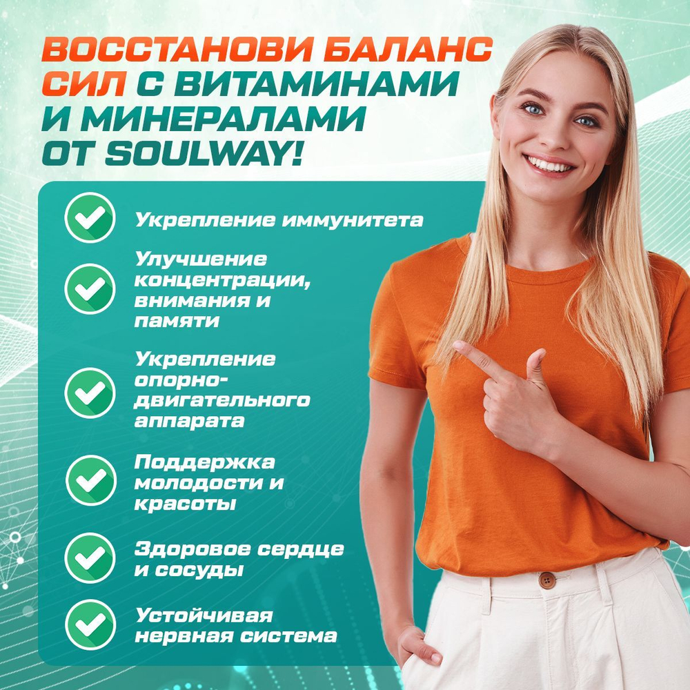 Мульти витаминный комплекс 18 витаминов и минералов