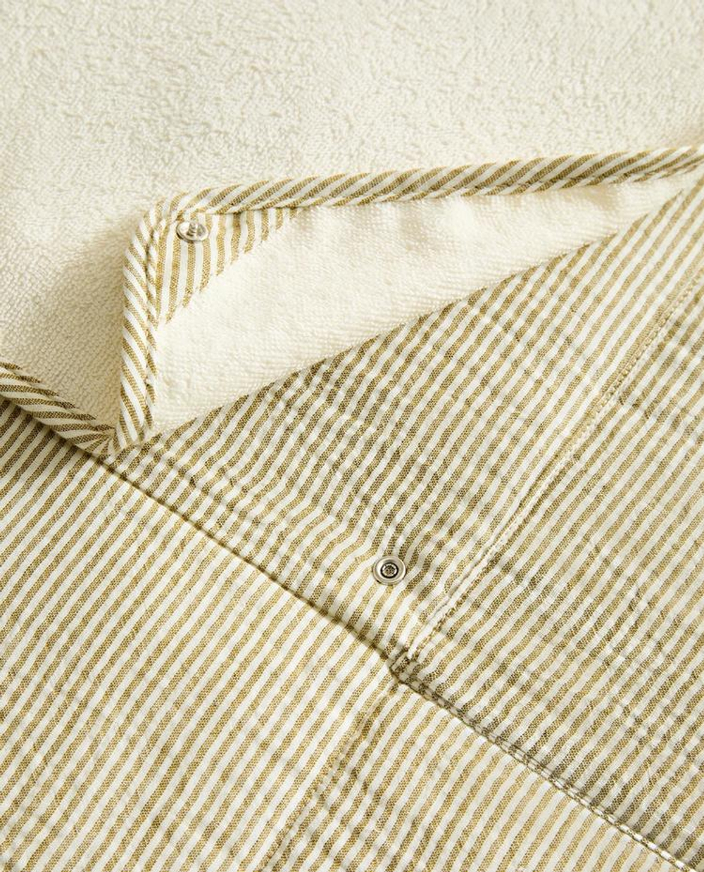 ZARA HOME ДЕТСКИЙ ПЕЛЕНАЛЬНЫЙ КОВРИК В ПОЛОСКУ, ЗЕЛЕНЫЙ
