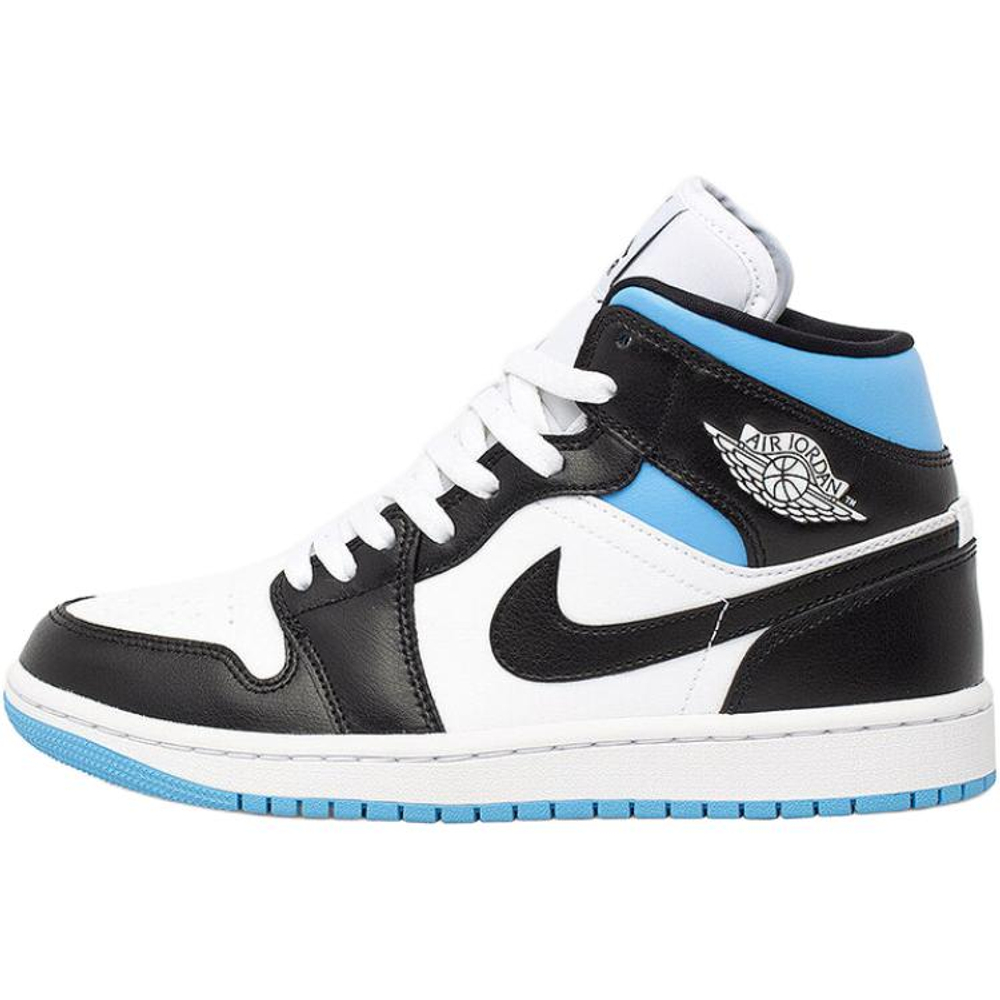 Air Jordan 1 Mid 'University Blue Black White' Women's