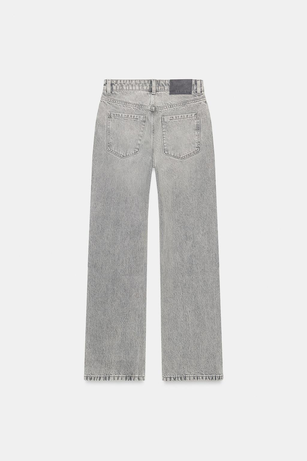 ZARA ДЖИНСЫ Z1975 REGULAR FIT LONG LENGTH С ВЫСОКОЙ ПОСАДКОЙ, СЕРЫЙ