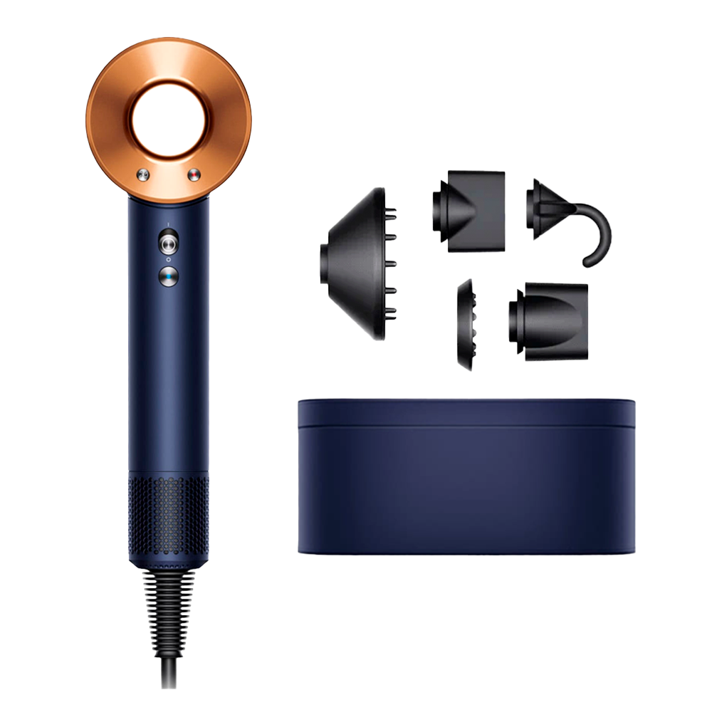 Фен Dyson Supersonic HD08, Prussian Blue / Rich Copper (Берлинская лазурь / Медь) + кейс
