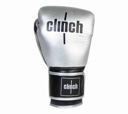 Перчатки боксерские Clinch Punch 2.0 серебристо-черные C141