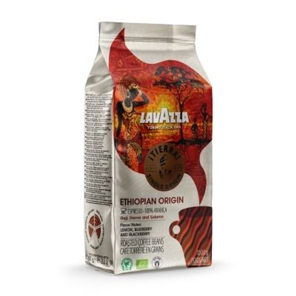 Кофе в зернах Lavazza Tierra Ethiopian Origin Torino Italia , 1 кг