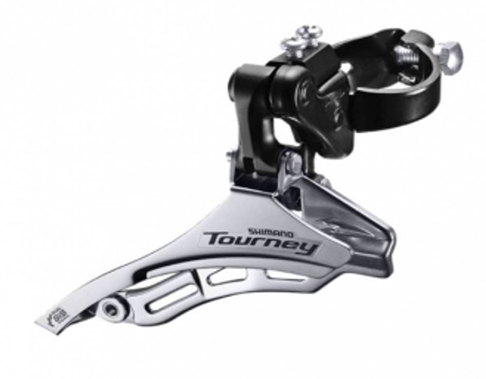 Перек-ль передний Shimano Tourney, TY300, нижн. тяга, хомут 28,6, уг.:66-69, для 42T, б/уп.