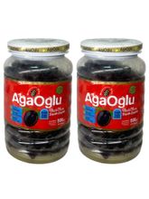 Маслины AgaOglu черные вяленые с косточкой 500 г x 2 шт