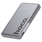 Powerbank с беспроводной зарядкой MagSafe Hoco Q36 5000mAh 1USB-C 20W серый