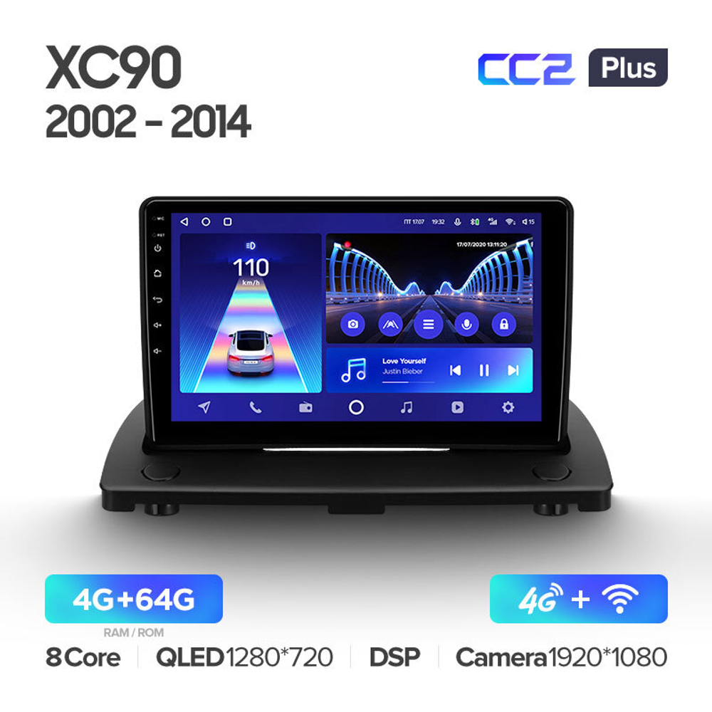 Teyes CC2 Plus 9"для Volvo XC90 2002-2014