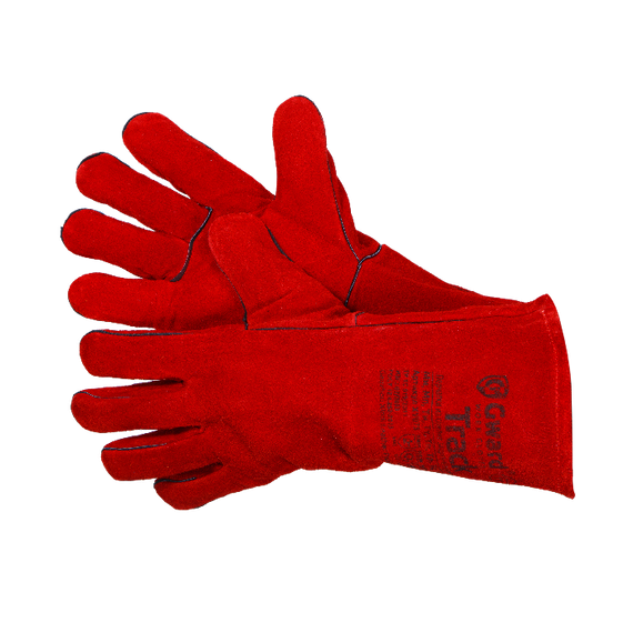 Краги Gward Track Red, из спилка, красного цвета