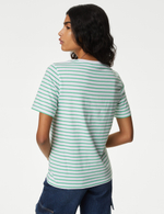 Футболка с коротким рукавом из чистого хлопка T41007391 - Marks & Spencer