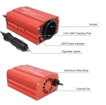 Инвертор 12V-220V 300W красный  Lvyuan
