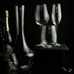 Бокал-флюте для шампанского 250 мл Face to Face декор d 4,5 см h24 см P.L. - BarWare [6]