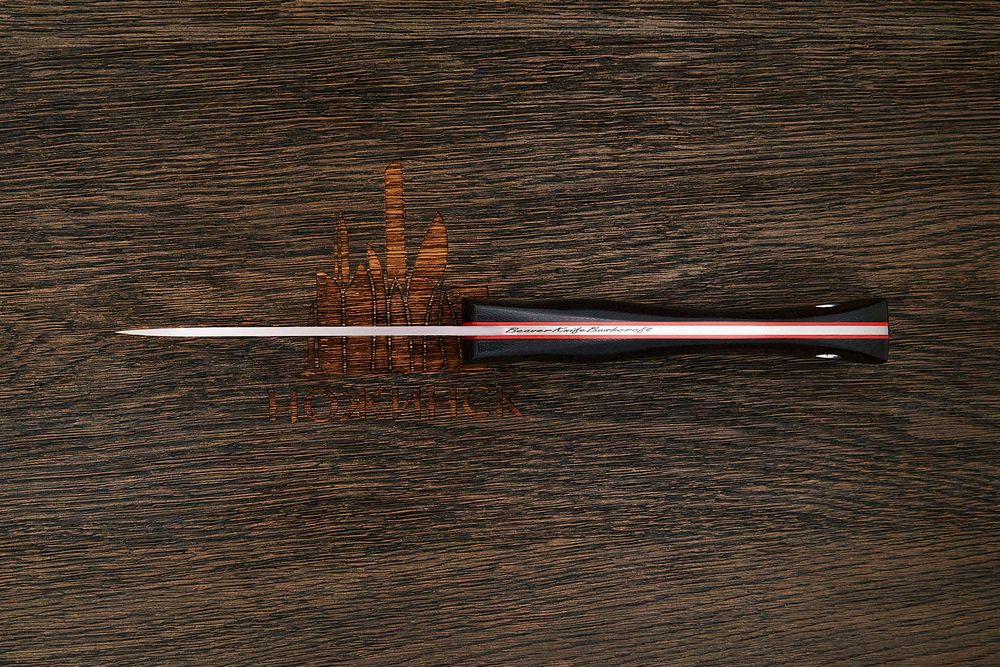 Нож туристический Beaver knife GranTourismo, клинок 105мм, сталь Х12МФ, рукоять микарта чёрная-К