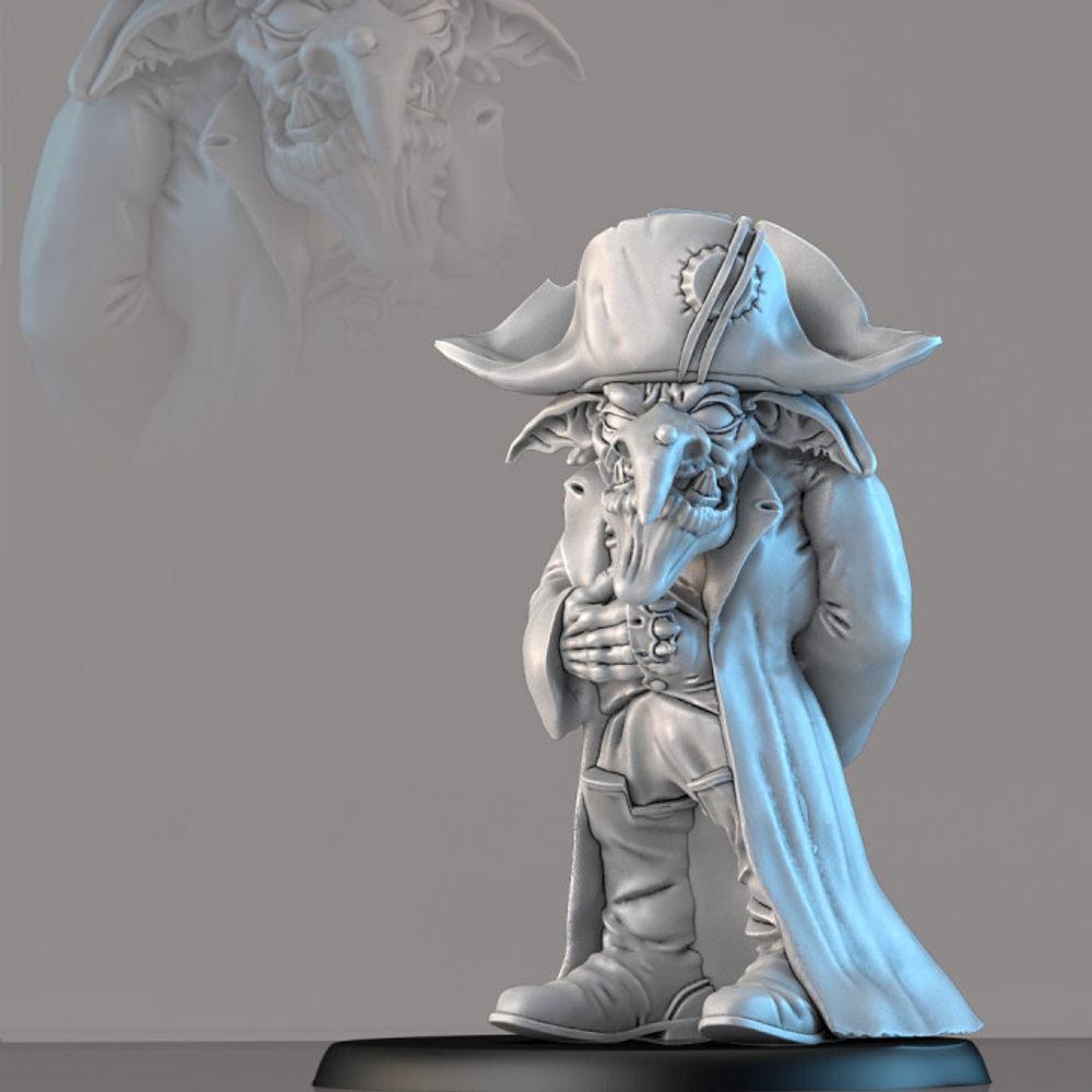 Orks Greenskins Gretchin Грот-Наполеон миниатюра для dnd, днд, pathfinder, фентези, Настольная игра, НРИ, Варгейм, РПГ