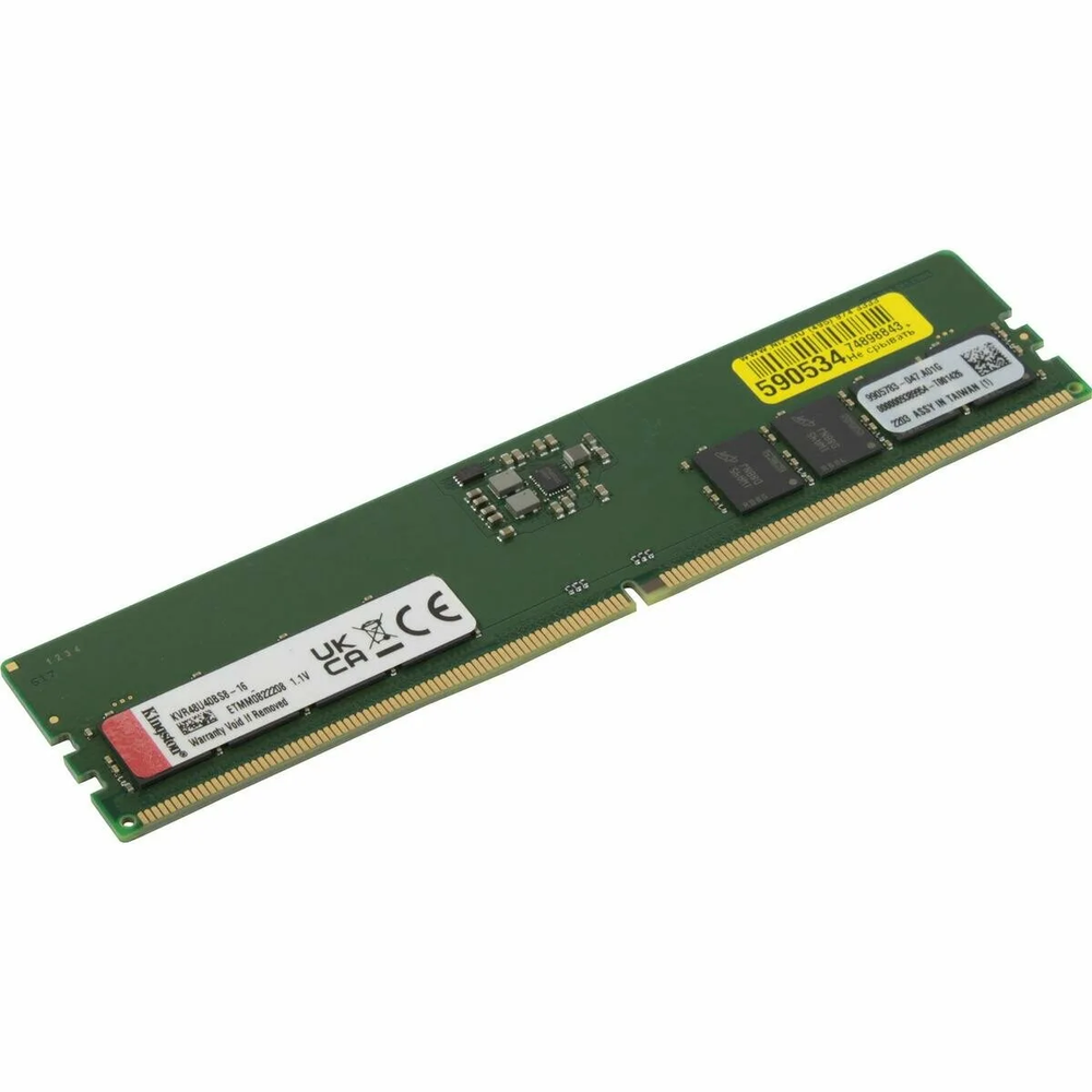 Оперативная память Kingston DDR5 16 ГБ 4800 МГц KVR48U40BS8-16