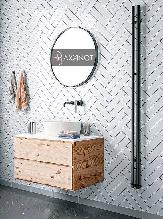 Axxinot Ture 2 - узкий водяной дизайн полотенцесушитель из нержавеющей стали