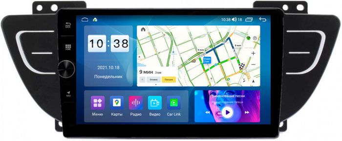 Магнитола для Geely Atlas 2018-2021 - Parafar PF612FHDAV на Android 13, CarPlay, 4G SIM-слот