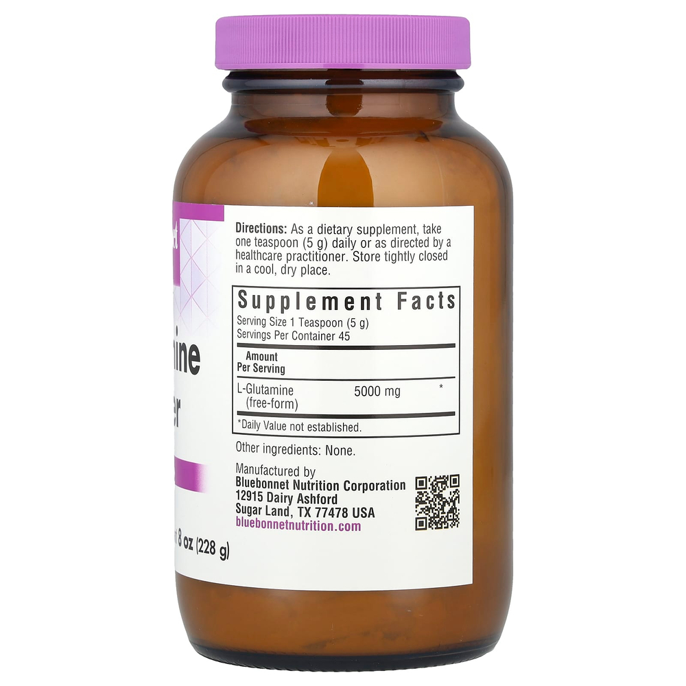 Bluebonnet Nutrition, L-глютамин в виде порошка, 228 г (8 унций)