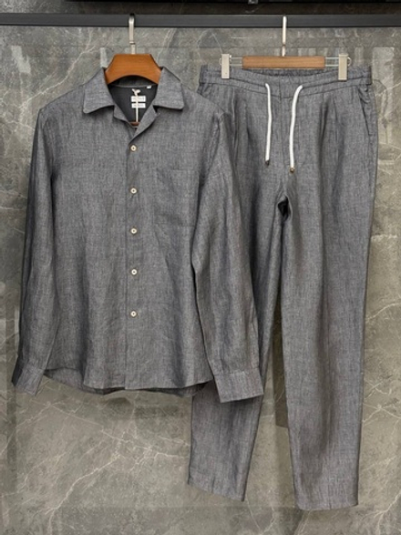 Льняной костюм Brunello Cucinelli