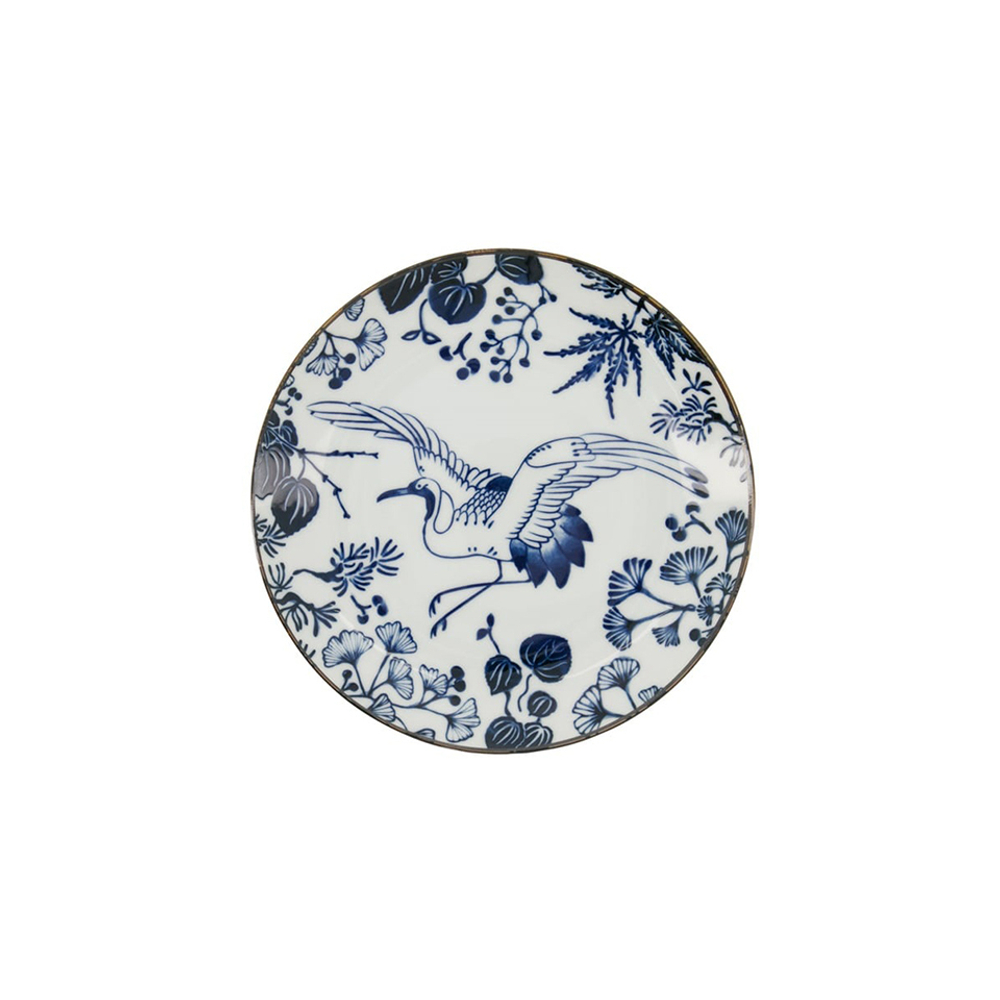 Тарелка 20.6см Tokyo Design 16718 синяя/белая