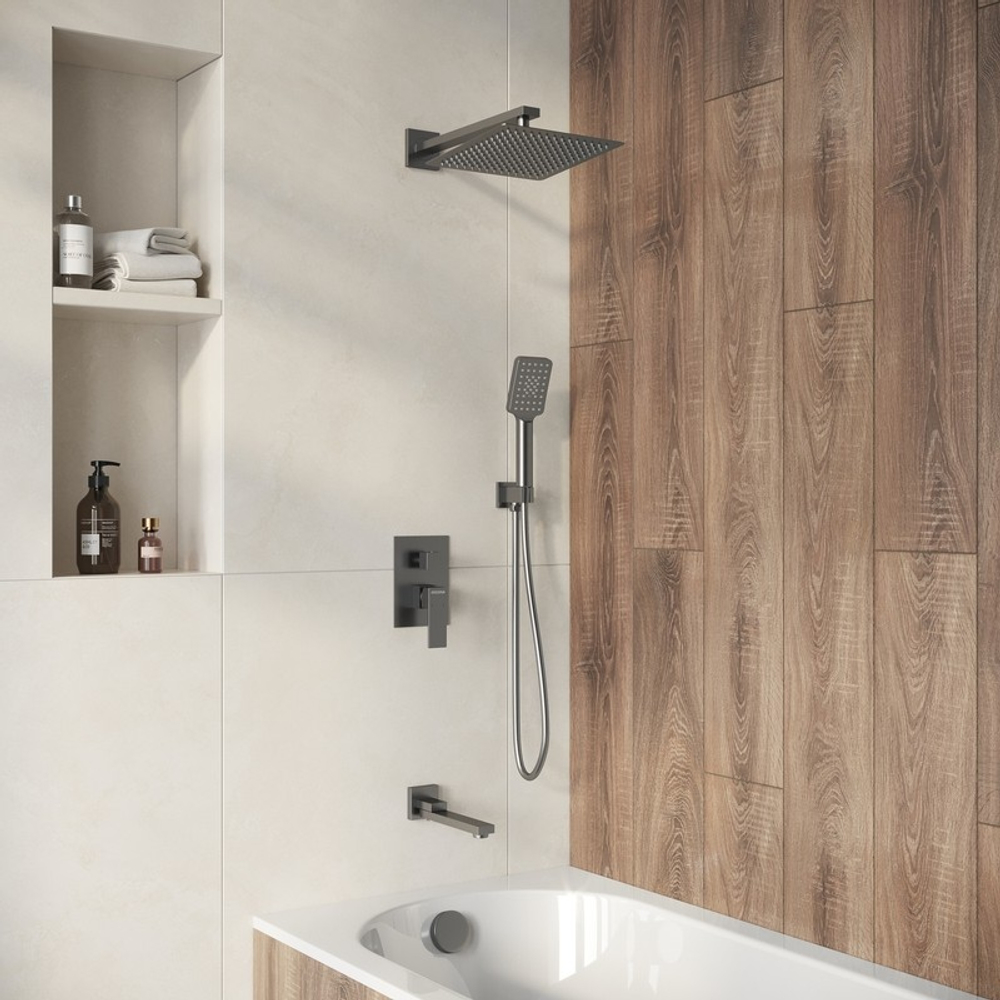 Душевая система скрытого монтажа Grossman Style 501.K35.05.420 графит сатиновый,1 место
