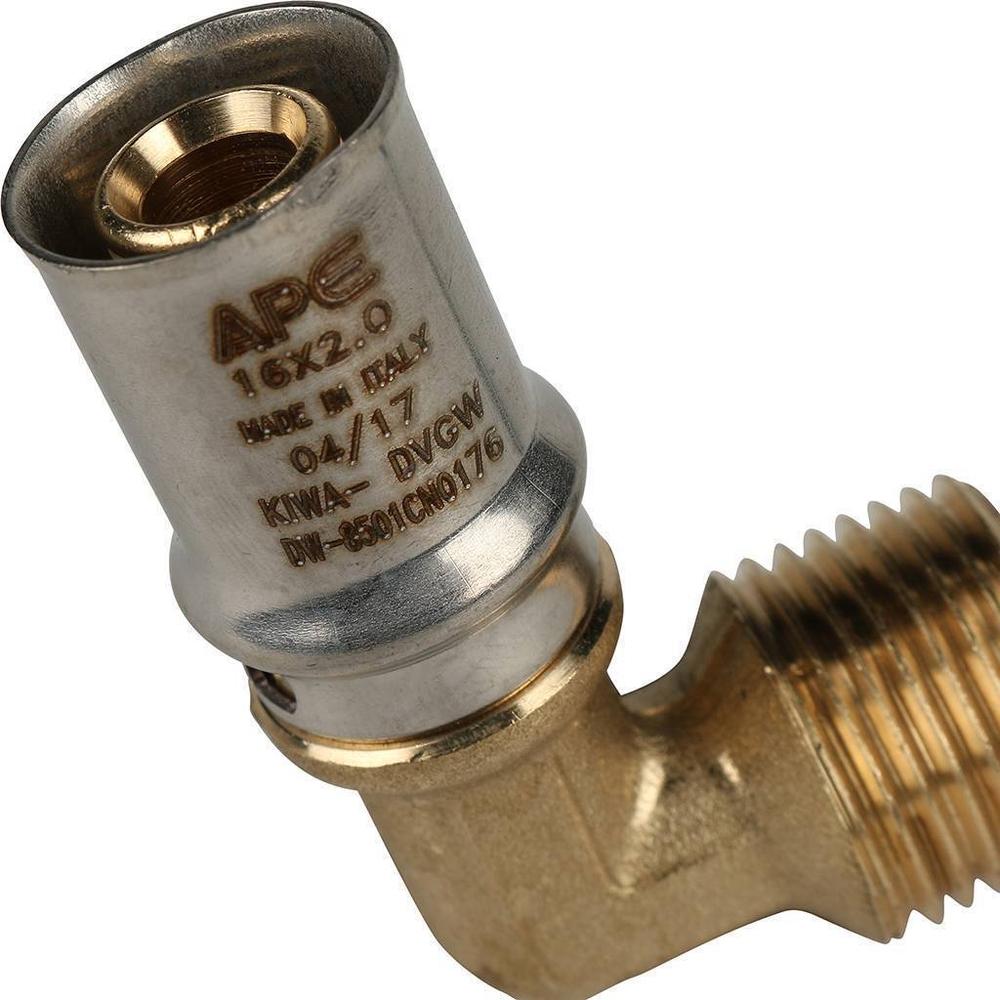 Угольник-переходник с наружной резьбой    1/2"х16