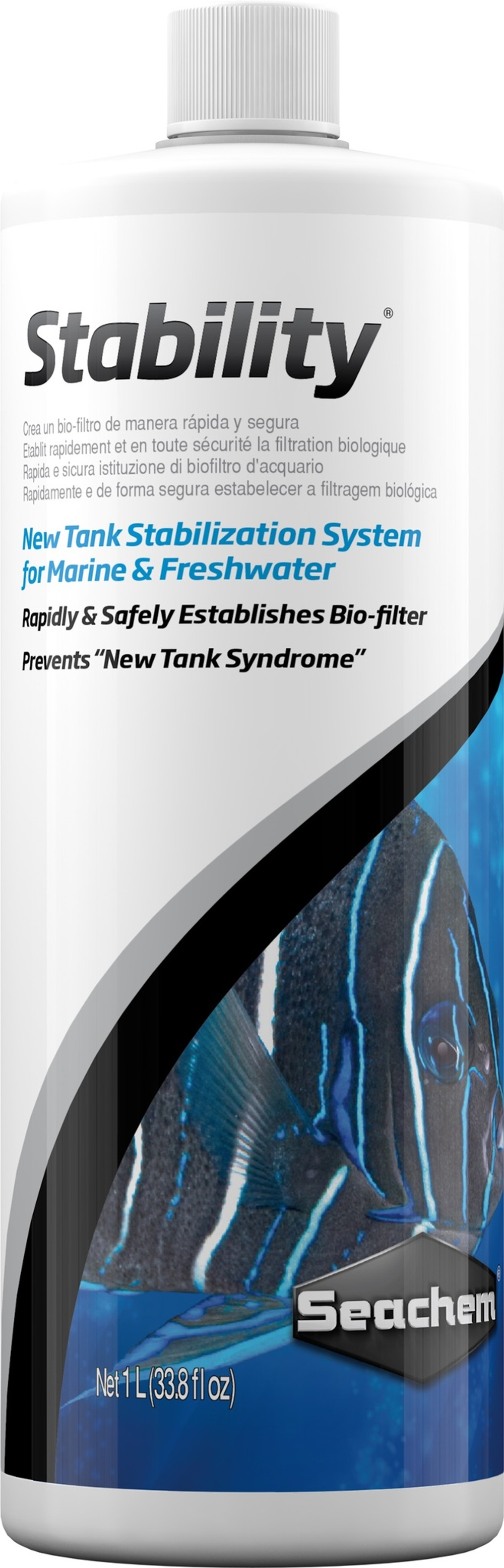 Живые бактерии для воды Seachem Stability 1л