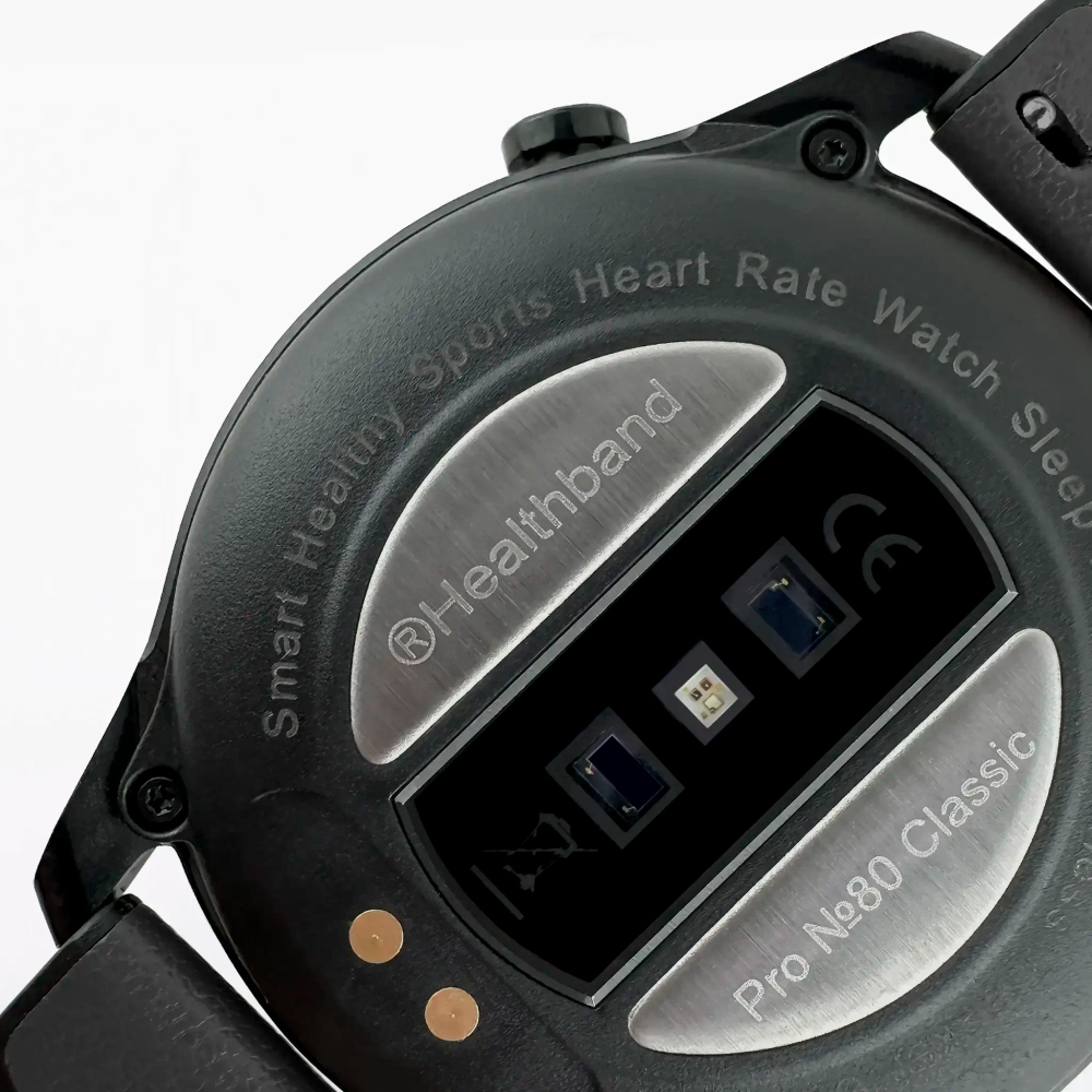 Смарт-часы здоровья с пульсометром Health Watch Pro №80, чёрный