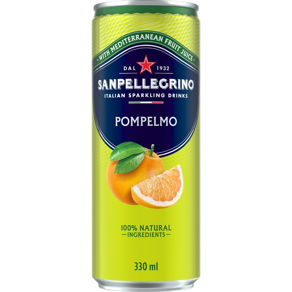 San Pellegrino Pompelmo, in can 0,33 л.