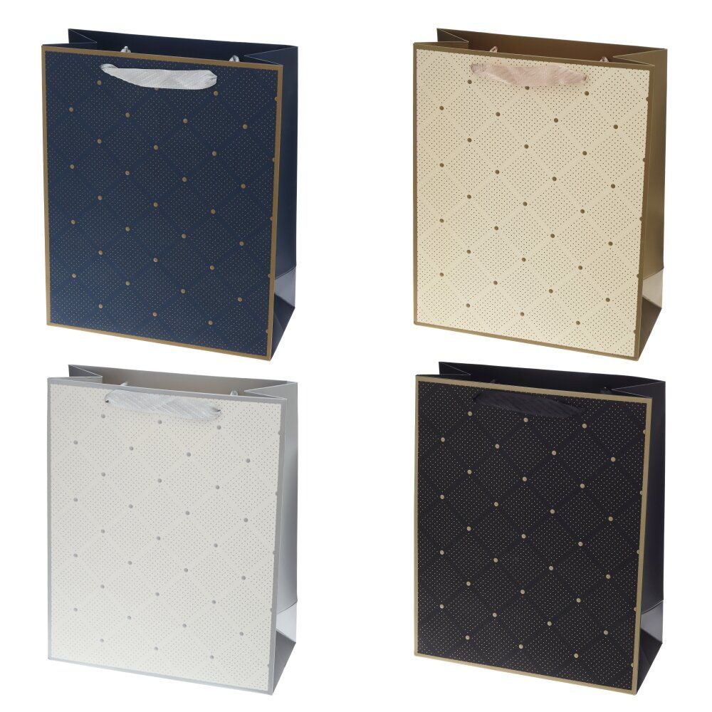 GAEM Пакет подарочный M (бумага 230г/м2, блок микс 12шт), L26 W12 H32 см, 4в.