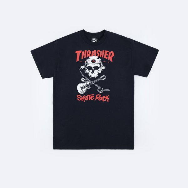 Футболка Thrasher Skate Rock Skull (black) артикул: - купить в магазине Дайс