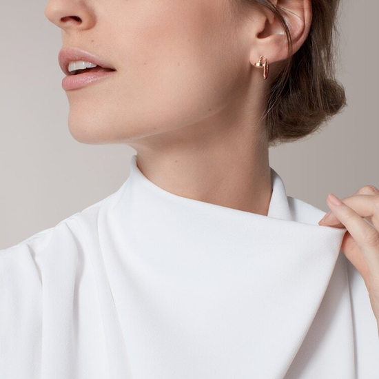 Серьги Cartier Juste un Clou hoop earrings, small model в розовом золоте