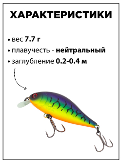 Воблер шэд Bet A Shad 63SP SR 7.7 г цвет #22