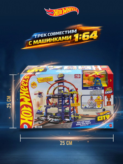 Игрушечный трек Hot Wheels Многоуровневый Мега Гараж