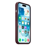 Тканевый чехол с поддержкой MagSafe Apple FineWoven Case для iPhone 15, Mulberry (Красная шелковица)