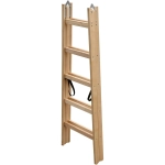 Стремянка деревянная двусторонняя Алюмет 2x5 ступеней (WD1205)