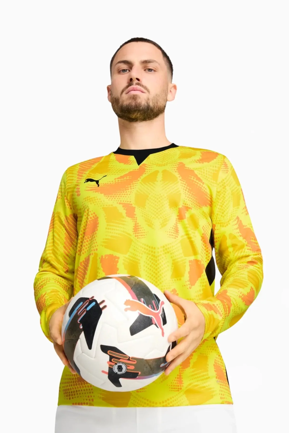 Вратарская кофта Puma teamTarget - желтый
