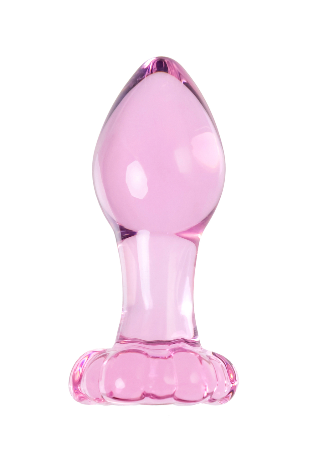 Анальная втулка Sexus Glass розовая 8,3 см