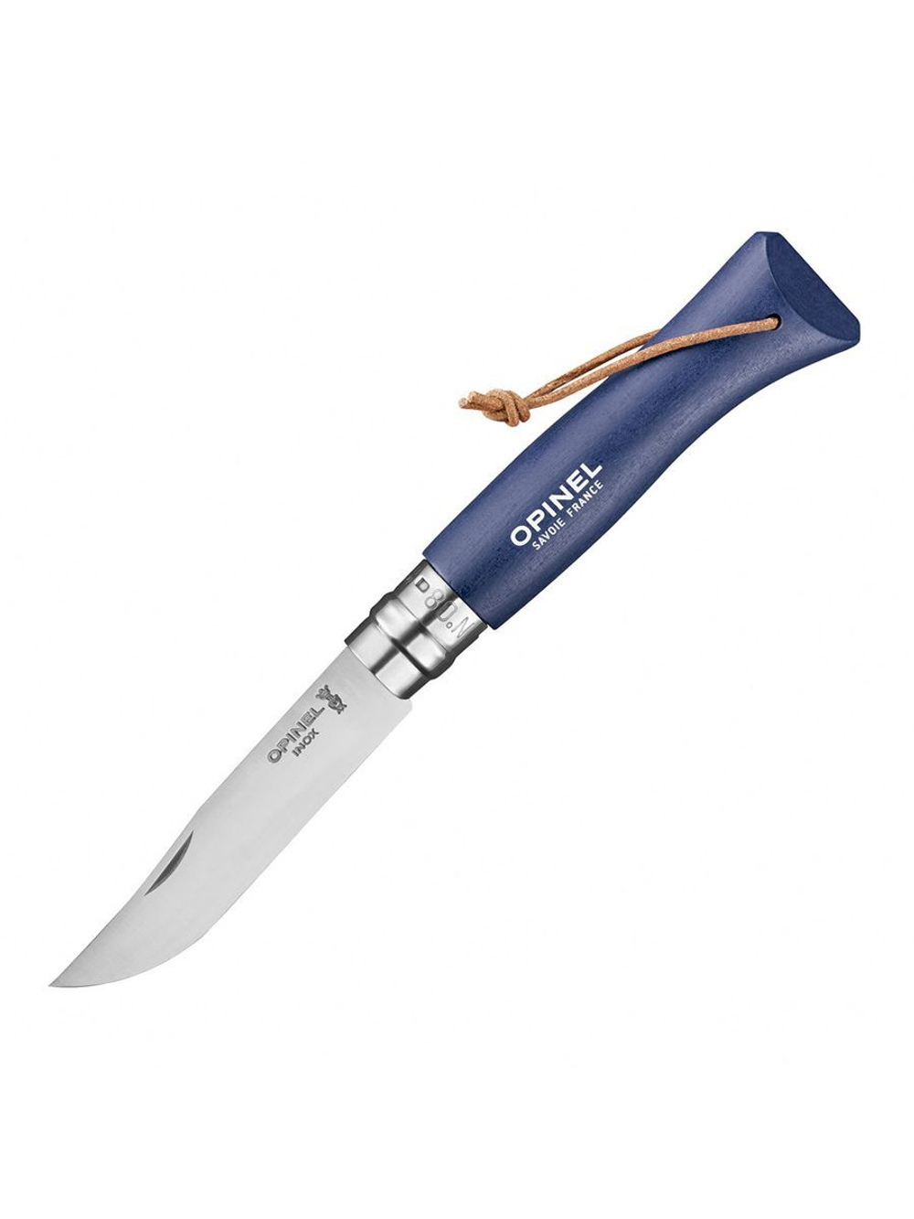 Нож складной Opinel №8, нержавеющая сталь, рукоять из оливкового дерева в картонной коробке, 002020